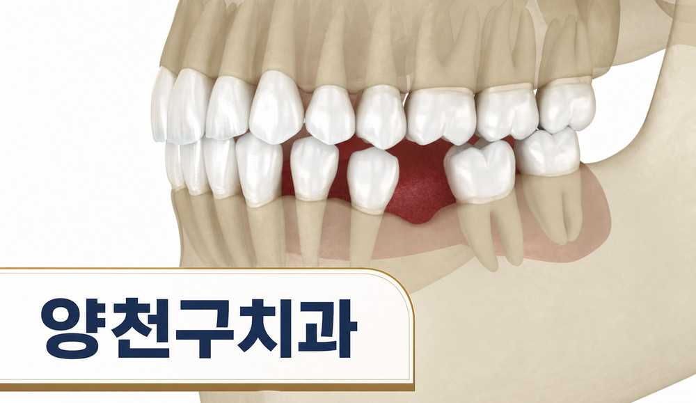 양천구치과 치아 상실 후 씹는 기능 저하와 발음 문제 구강 치료 필요성 확인